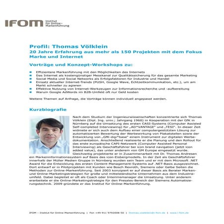 Referentenprofil: Thomas Völklein