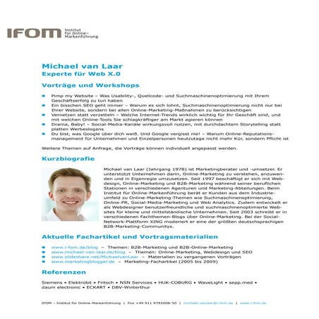 Referentenprofil: Michael van Laar