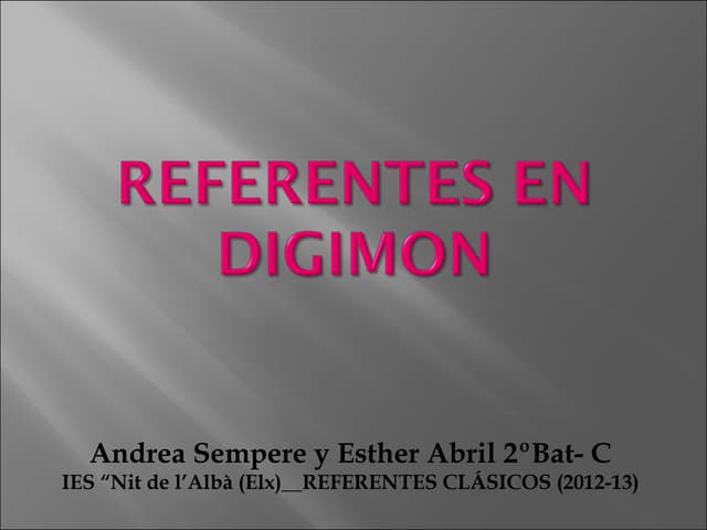 Referentes en Digimon