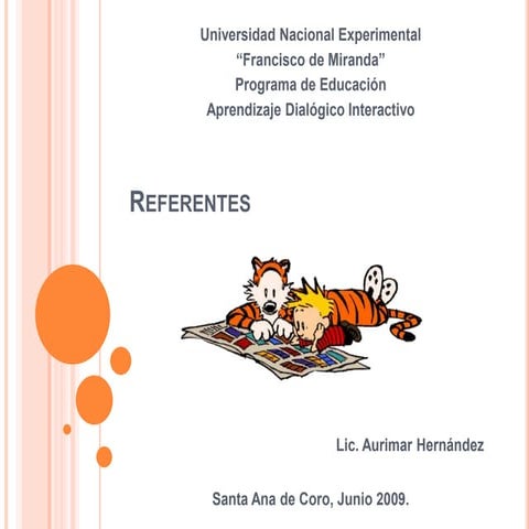 Referentes y referencias