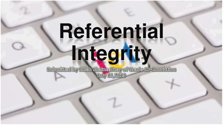 Referential Integrity