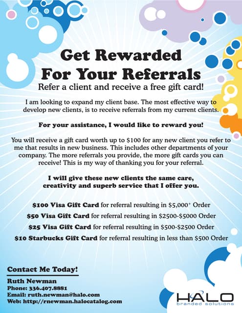 referral bonus flyers