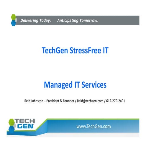 Security Tips & StressFree IT Managed Services Info