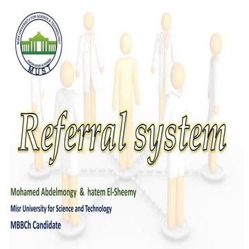 Referral system