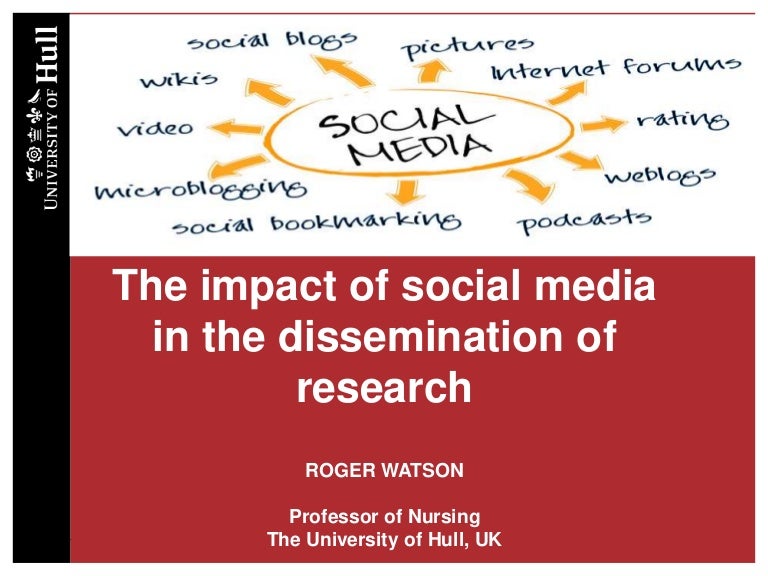 The impact of social media on research dissemination