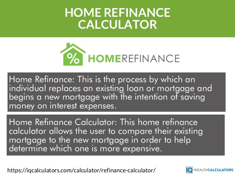 house refinance calculator