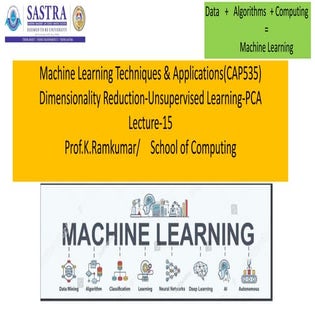 Refined_Lecture-15-Dimensionality Reduction-Uunspervised-PCA.ppt