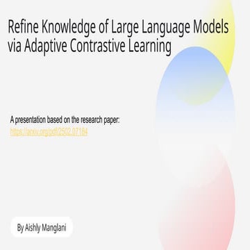 Refine Knowledge of Large Language Models via Adaptive Contrastive ...