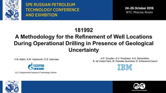 A Methodology for the Refinement of Well Locations During Operational Drillin...