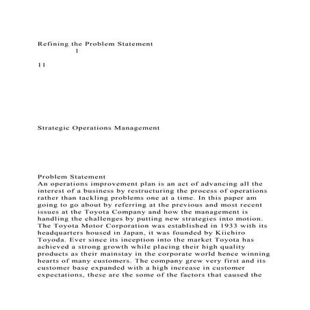 Toyota orgenizational structure | DOCX