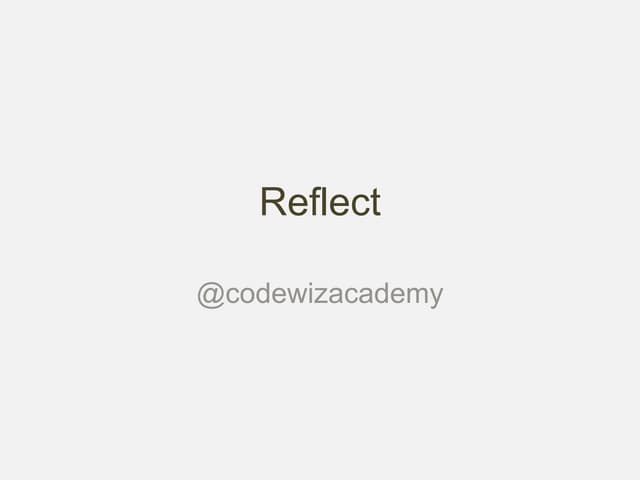Reflect