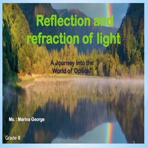 Reflection and refraction of light .pptx