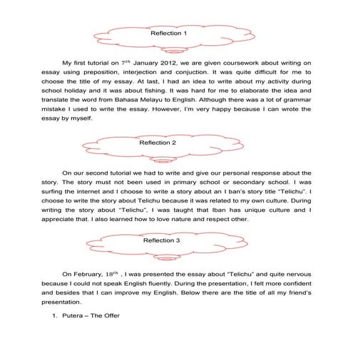Reflection bi | DOCX