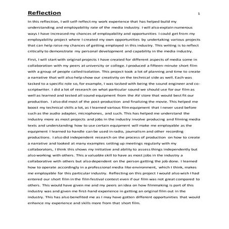 Reflection fms industry submission