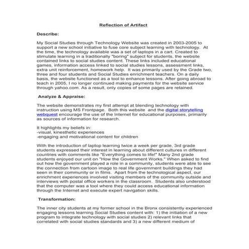 Reflection of ss through tech website