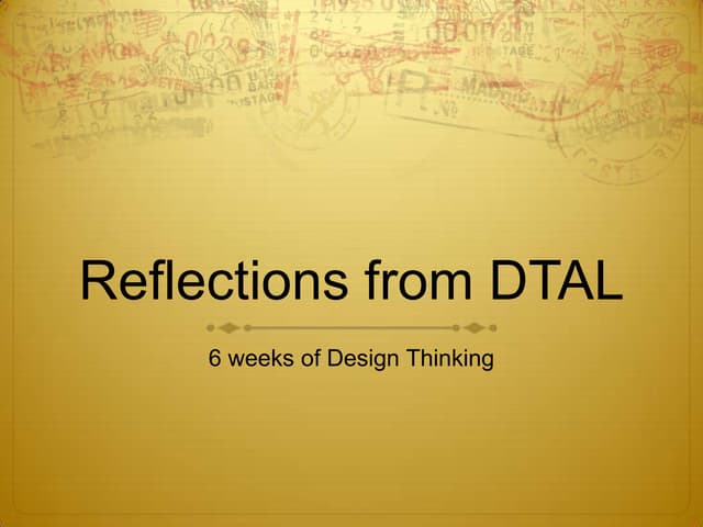 Reflections on Design Thinking