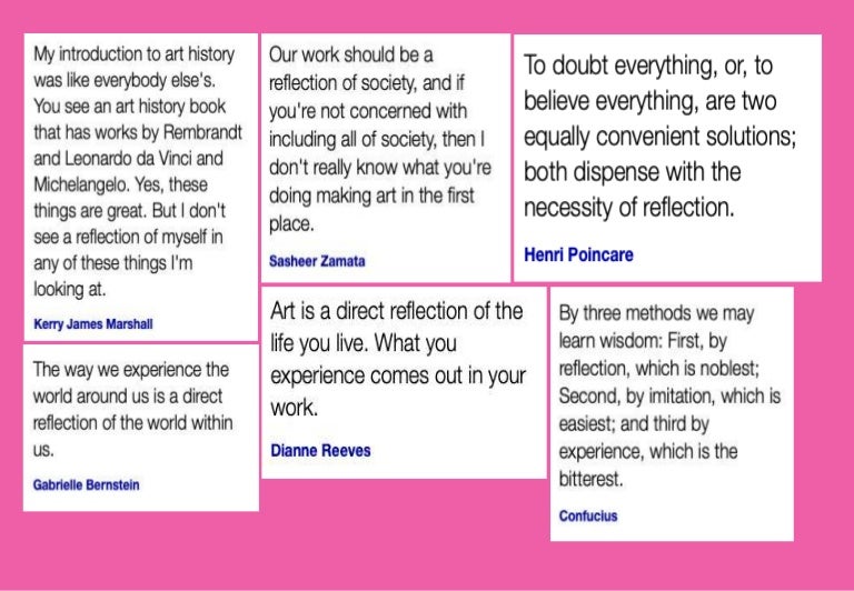 GCSE ESA_Reflection Artists