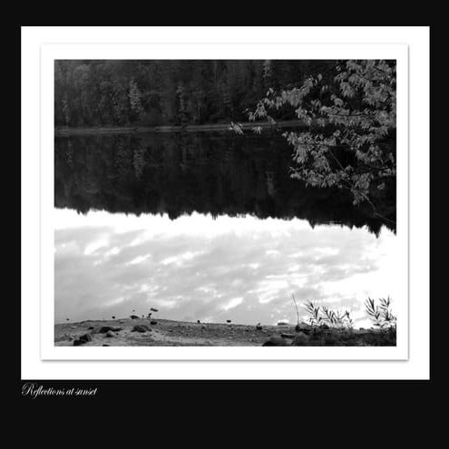 Reflections at sunset