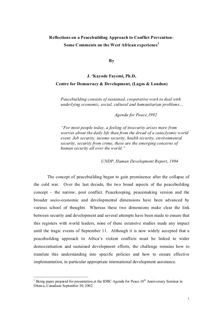 Thesis on conflict management pdf image