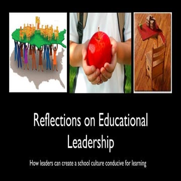 Reflections On Educational Leadership