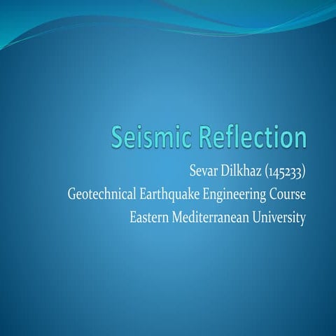 Seismic Reflection