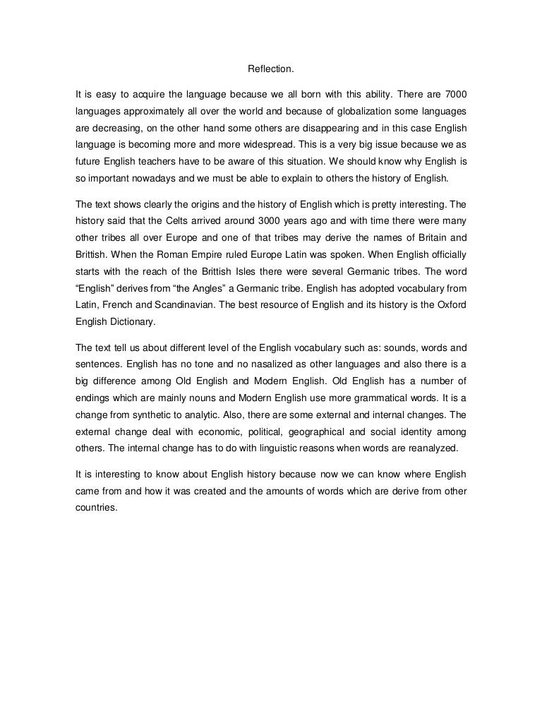 english 10 reflection essay