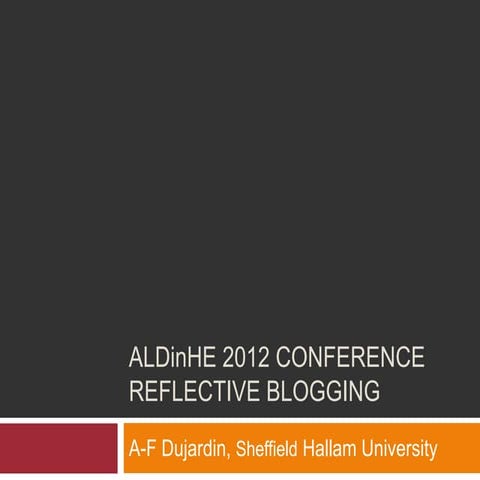 Reflective group blogging