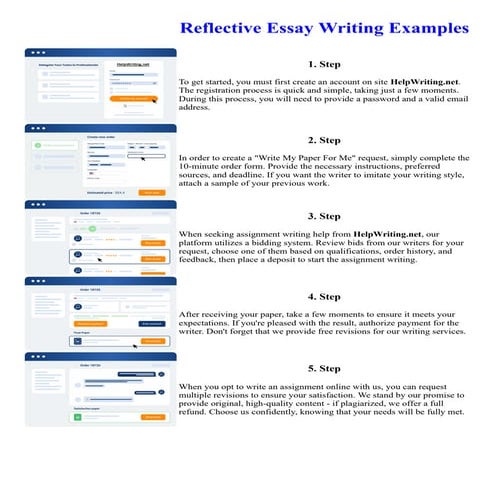 Reflective Essay Writing Examples