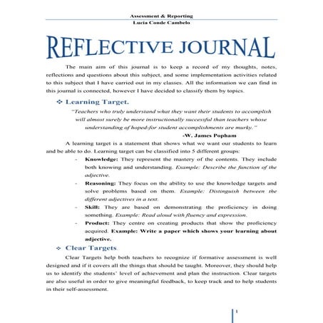 Reflective journal unit 2 b | PDF