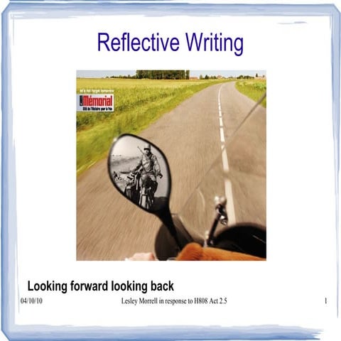Reflective Writing | ODP