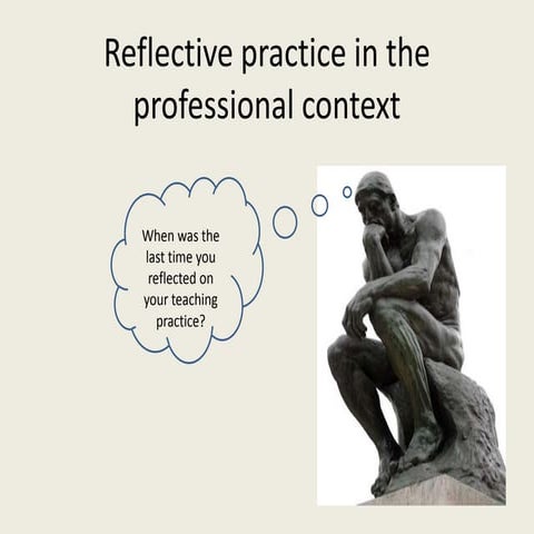 Reflective practice in the professional context