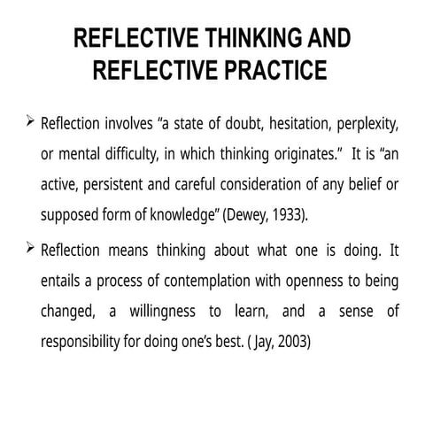 REFLECTIVE STUDENT NOTE teachers teachin