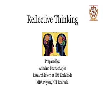 Reflective thinking