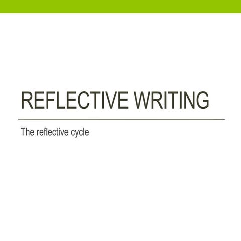 Reflective writing