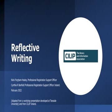 Reflective writing 