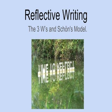 Reflective writing 17 18