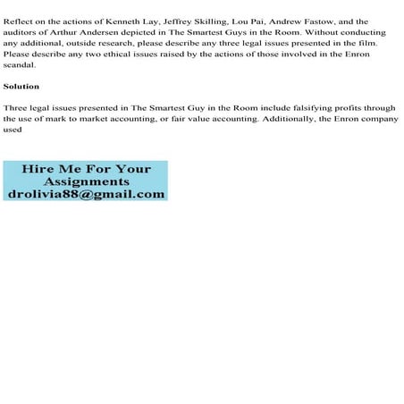 Reflect on the actions of Kenneth Lay, Jeffrey Skilling, Lou Pai, An.pdf