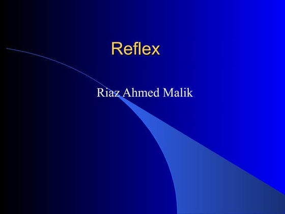Classification of reflexes | PPT