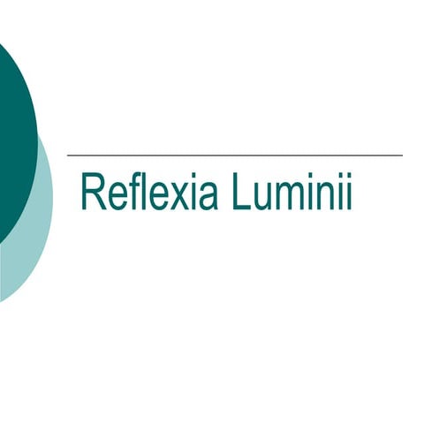 Reflexia luminii
