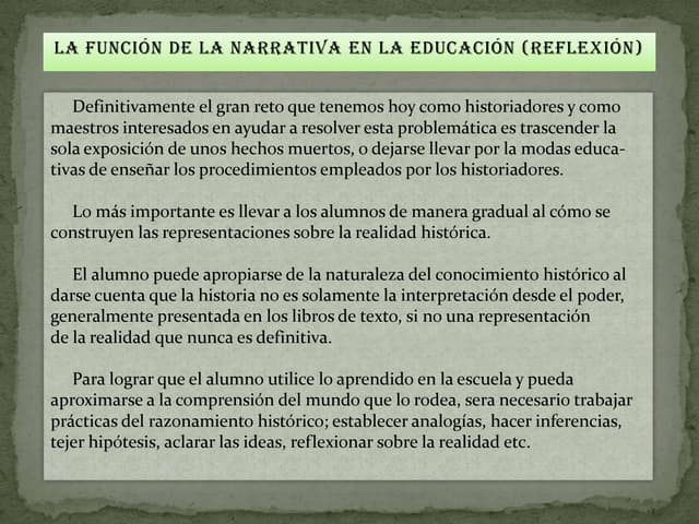 Reflexión..