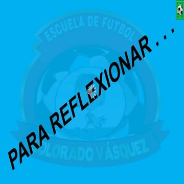 PARA PADRES CON HIJOS DEPORTISTAS: PARA REFLEXIONAR