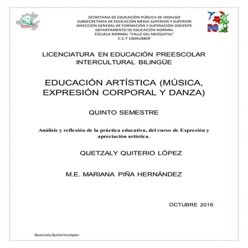 Reflexión de la práctica educativa