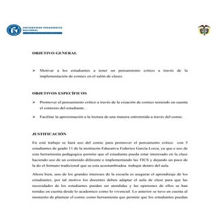 Propuesta pedagógica tics. 