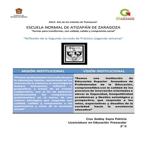 Reflexión segunda semana 2