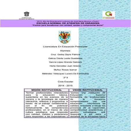 Reflexión trayectos formativos