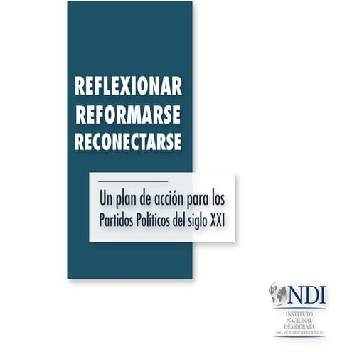 Reflexionar reformarse reconectarse