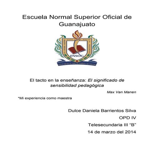 Reflexion de mi practica docente | DOCX