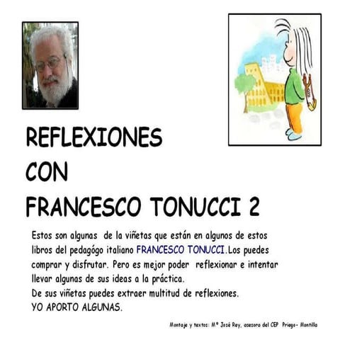 Reflexiones con francesco Tonucci 2