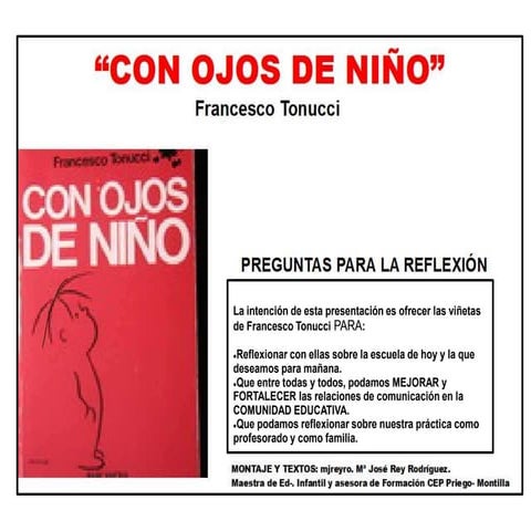Reflexiones con Francesco Tonucci