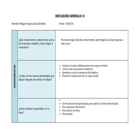 Reflexion 3 | DOCX
